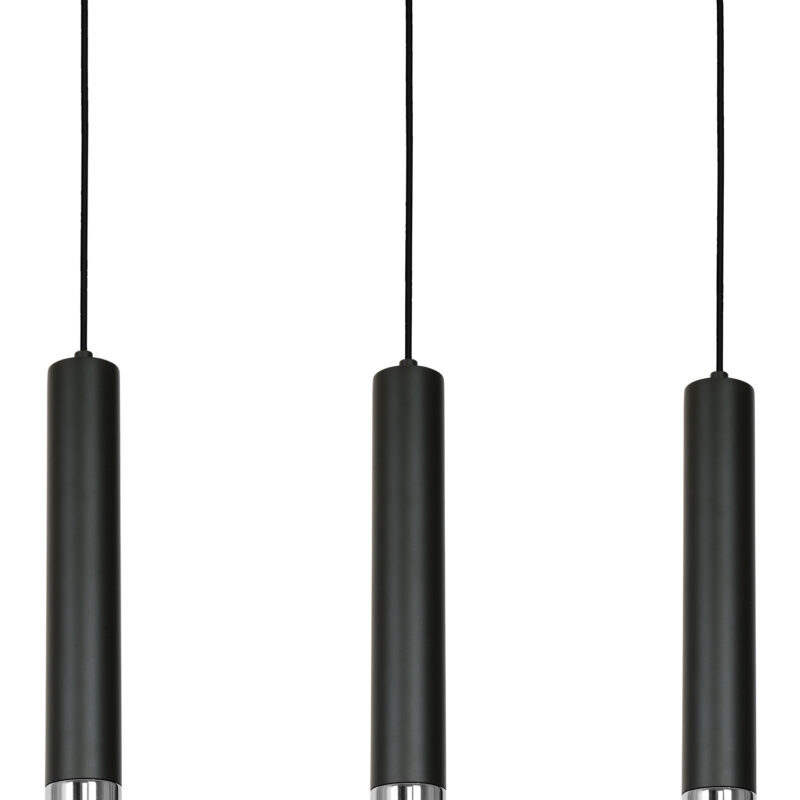 Żyrandol Luminex Nest chrome/black x3
