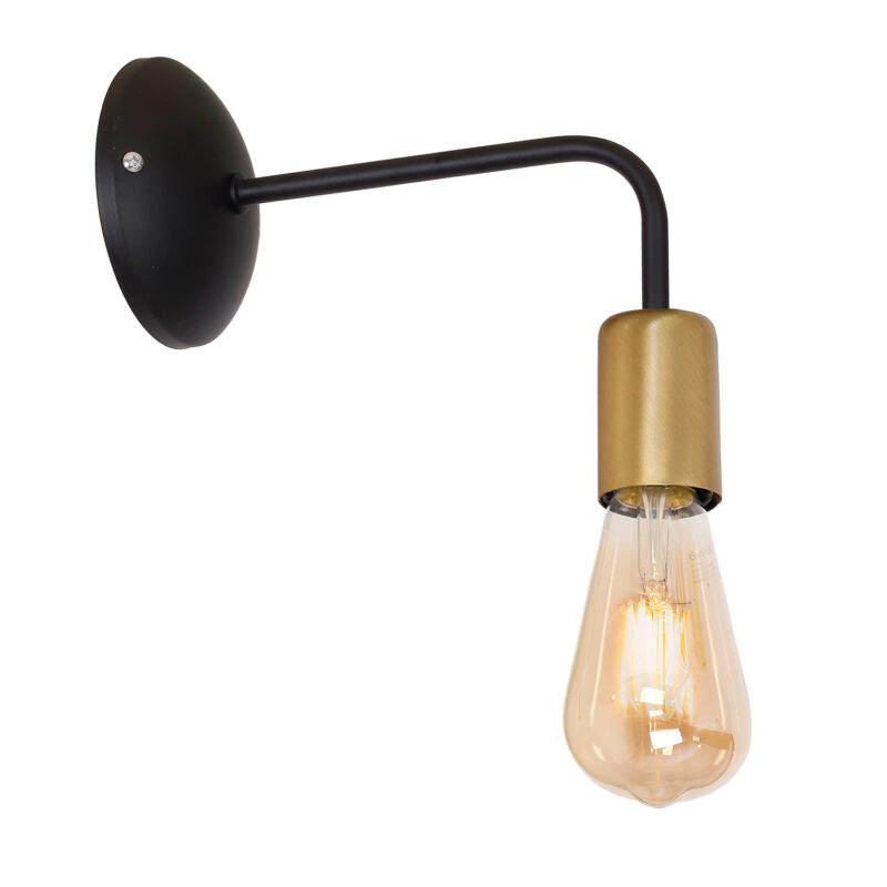 Kinkiet Luminex Brenda Black/gold x1