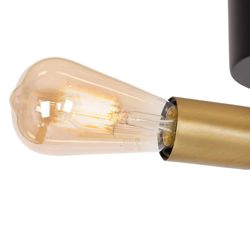 Plafon Luminex Brenda black/gold x2 - obrazek 3