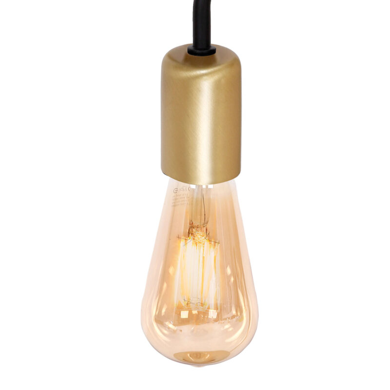Lampka gabinetowa Luminex Brenda black/gold x1 - obrazek 3