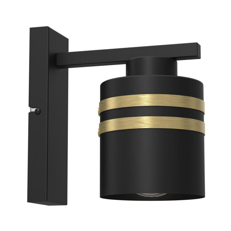 Kinkiet Luminex Scot Black/gold x1