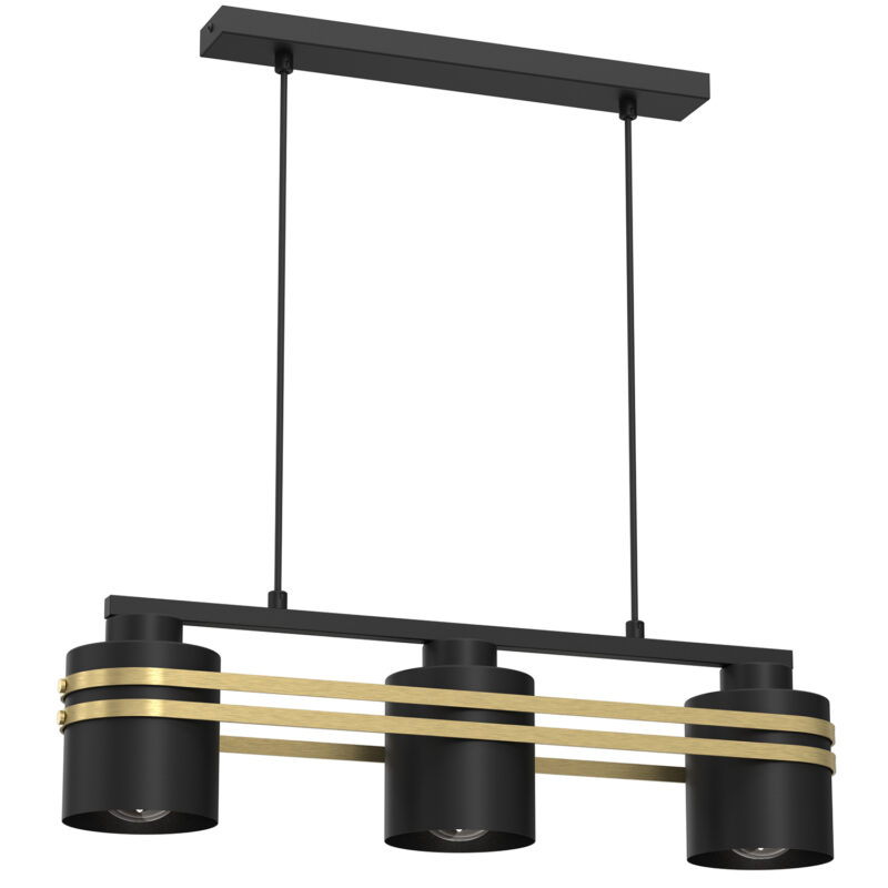 Żyrandol Luminex Scot Ceiling Line Bar'400 Scot Black/gold x3