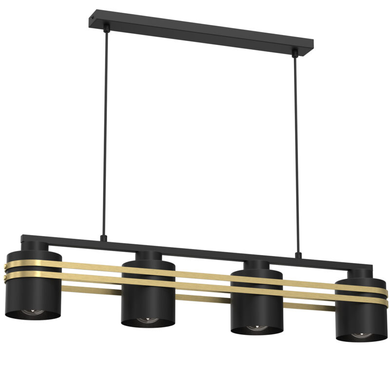 Żyrandol Luminex Scot Ceiling Line Bar'500 Scot Black/gold x4