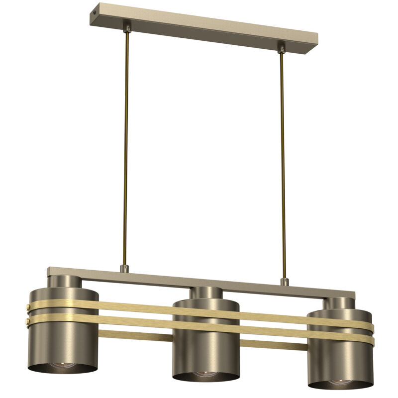 Żyrandol Luminex Scot Ceiling Line Bar'400 Scot Titanium Gold/gold x3