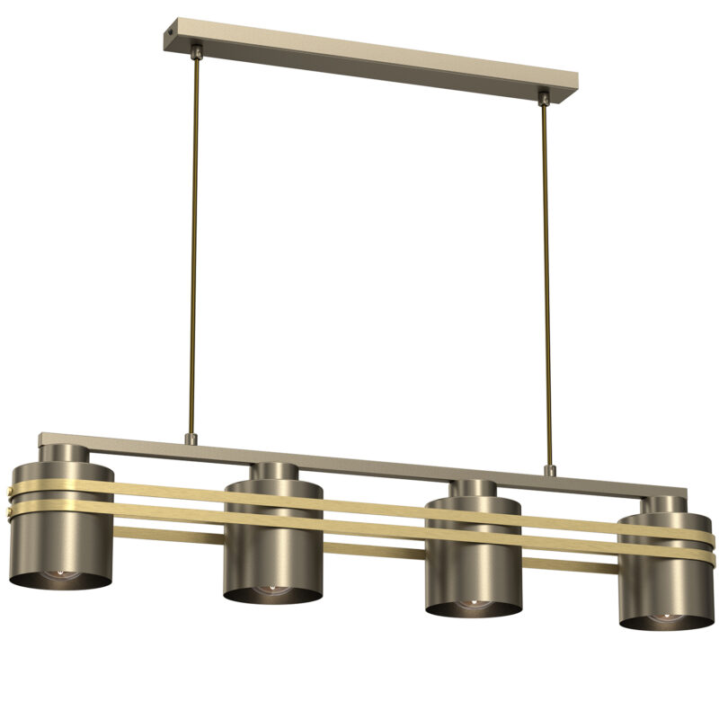 Żyrandol Luminex Scot Ceiling Line Bar'500 Scot Titanium Gold/gold x4