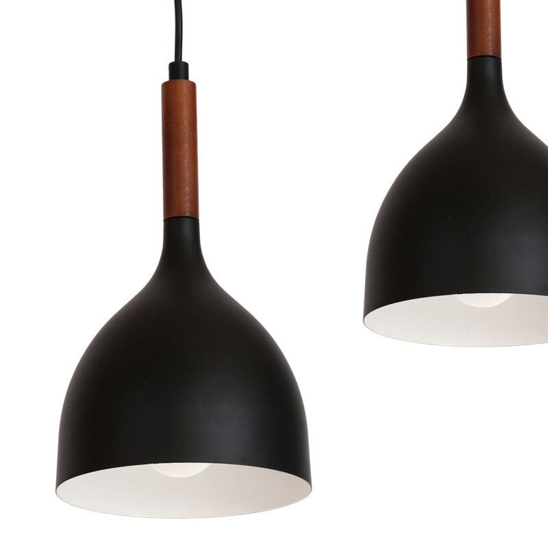 Żyrandol Luminex listwa Noak wood black/dark wood x3 - obrazek 3