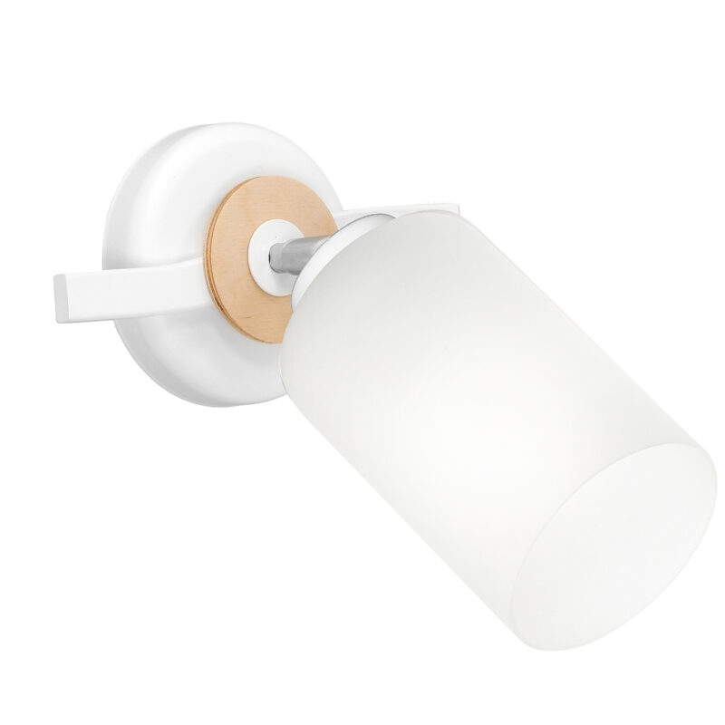 Kinkiet Luminex Tokio white/wood x1