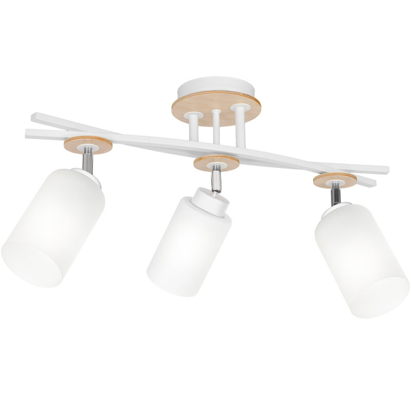Plafon Luminex Tokio white/wood x3