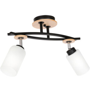 Plafon Luminex Tokio black/wood x2