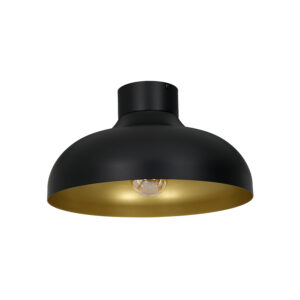 Plafon Luminex Basca czarno/złoty x1