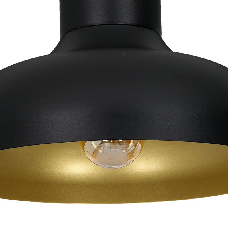 Plafon Luminex Basca czarno/złoty x1 - obrazek 3