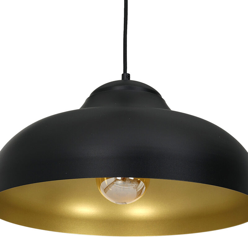Żyrandol Luminex Basca czarno/złoty x1 - obrazek 3