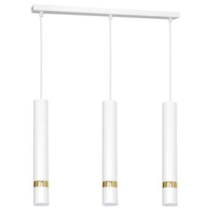 Żyrandol Luminex Reno white/gold x3
