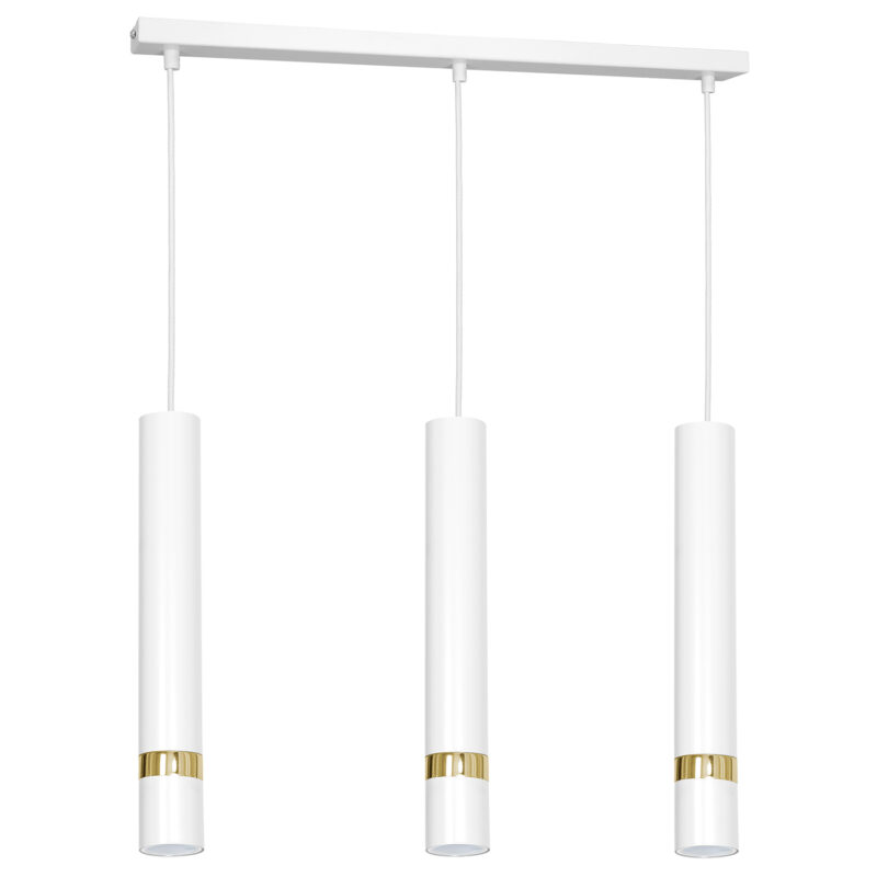 Żyrandol Luminex Reno white/gold x3