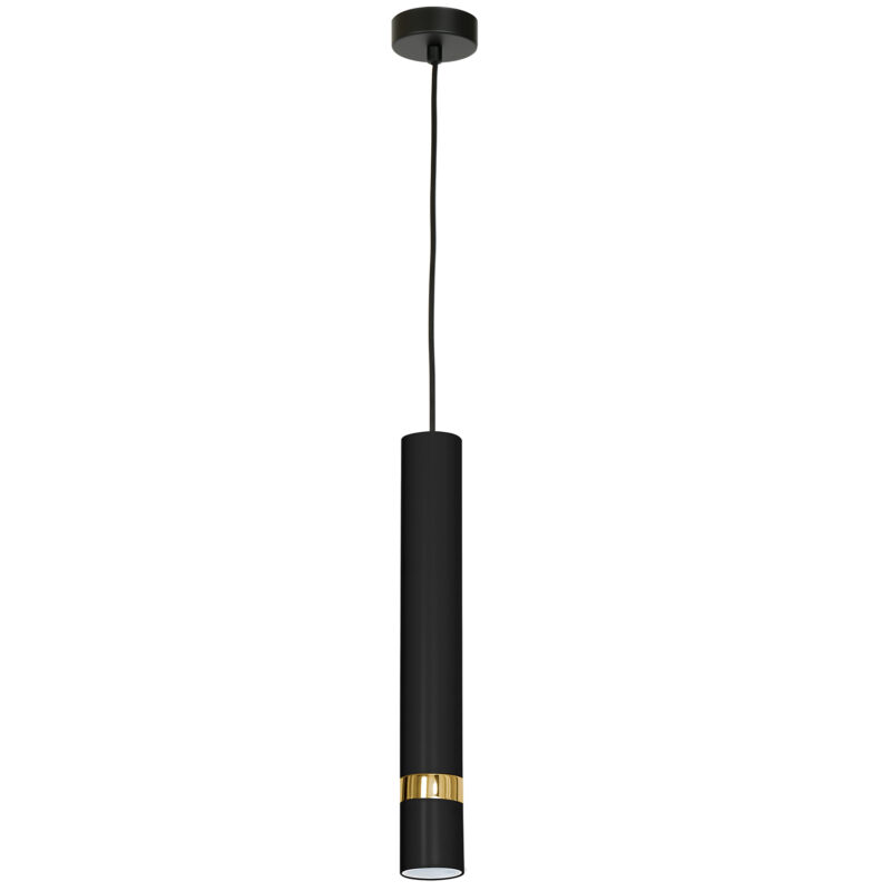 Żyrandol Luminex Reno black/gold x1