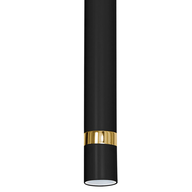 Żyrandol Luminex Reno black/gold x1 - obrazek 3
