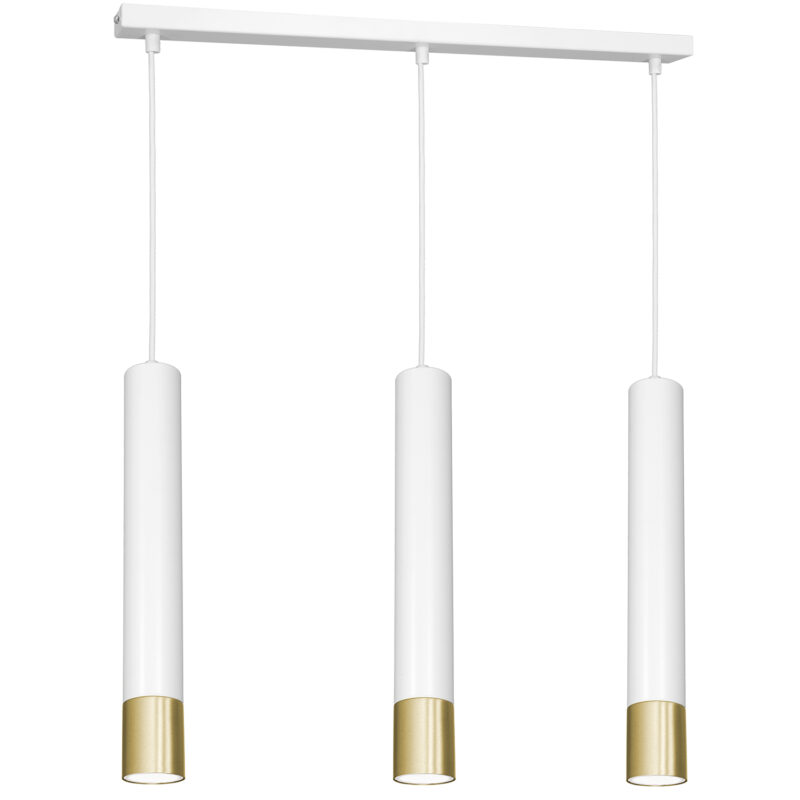 Żyrandol Luminex Nest gold/white x3