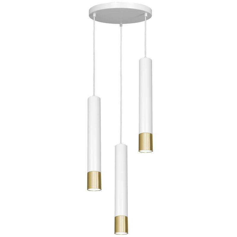 Żyrandol Luminex Nest gold/white x3