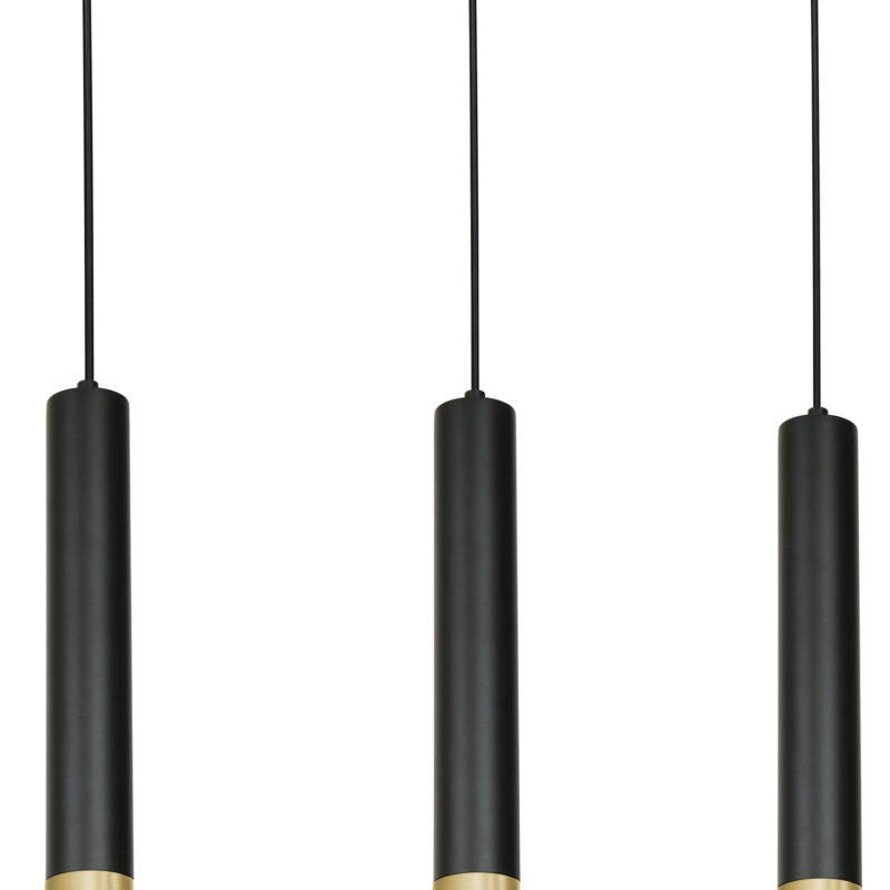 Żyrandol Luminex Nest gold/black x3