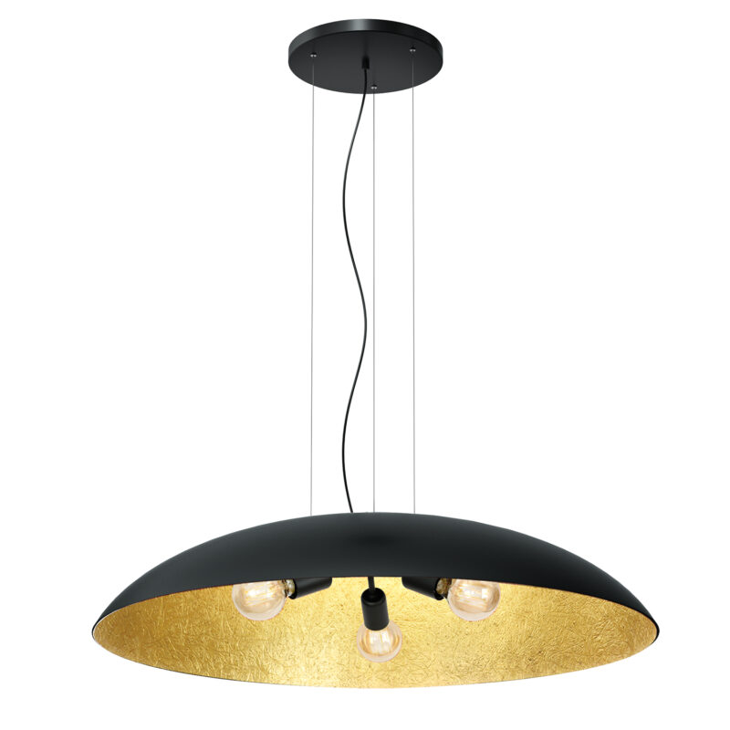 Żyrandol Luminex Compo Flat (dia 1000) Black/gold x1