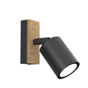 Spot Luminex Tulon Black/natural Wood x1
