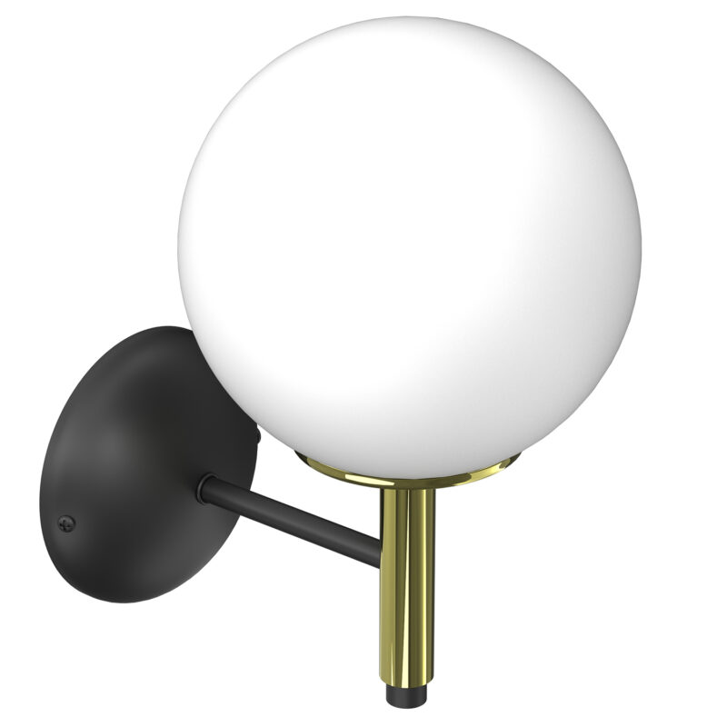 Kinkiet Luminex Awinion Black/gold x1 - obrazek 3