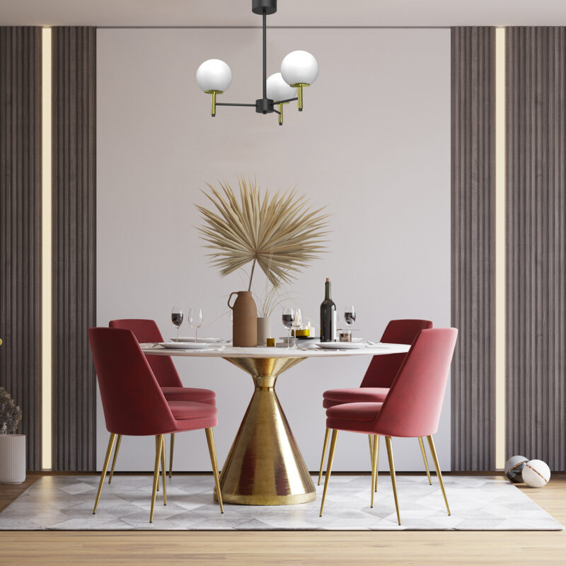 Żyrandol Luminex Awinion Black/gold x3 - obrazek 4