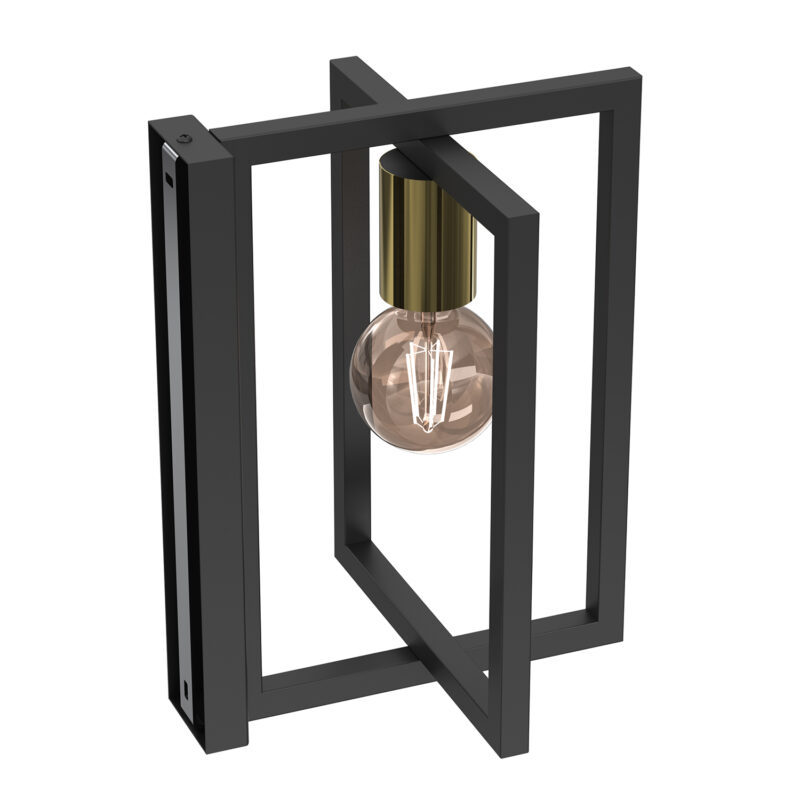 Kinkiet Luminex Belfort Black/gold x1 - obrazek 3