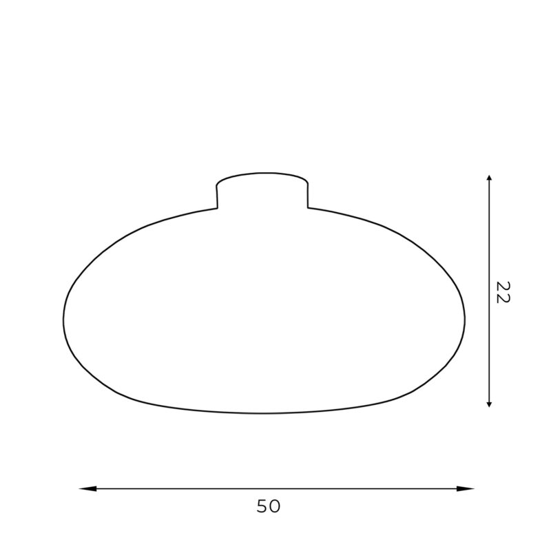 Plafon Luminex oval 500mm biało/złoty x1 - obrazek 5
