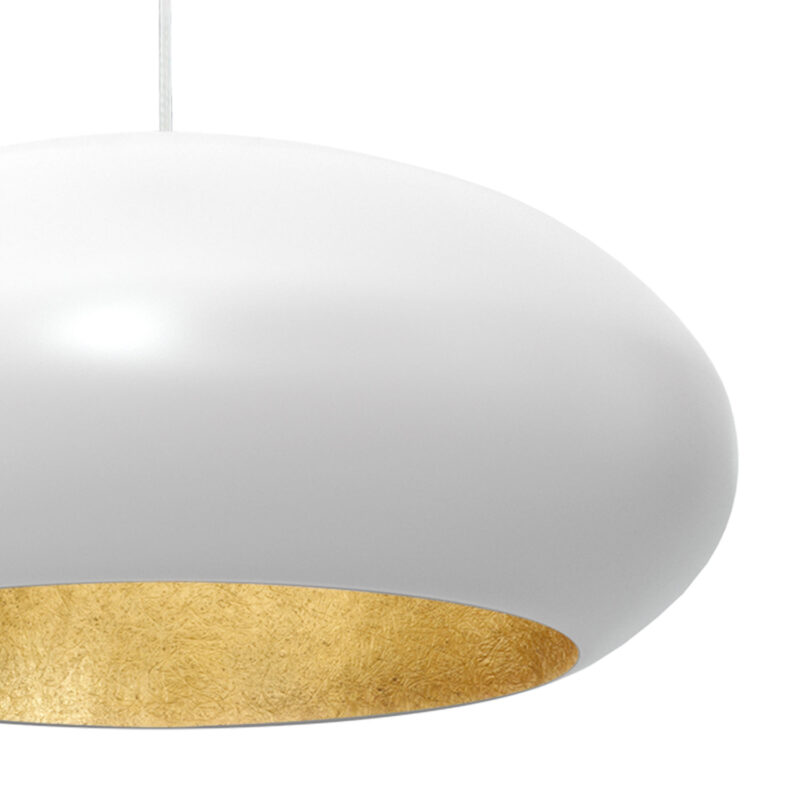 Żyrandol Luminex oval 500mm biało/złoty x1 - obrazek 3