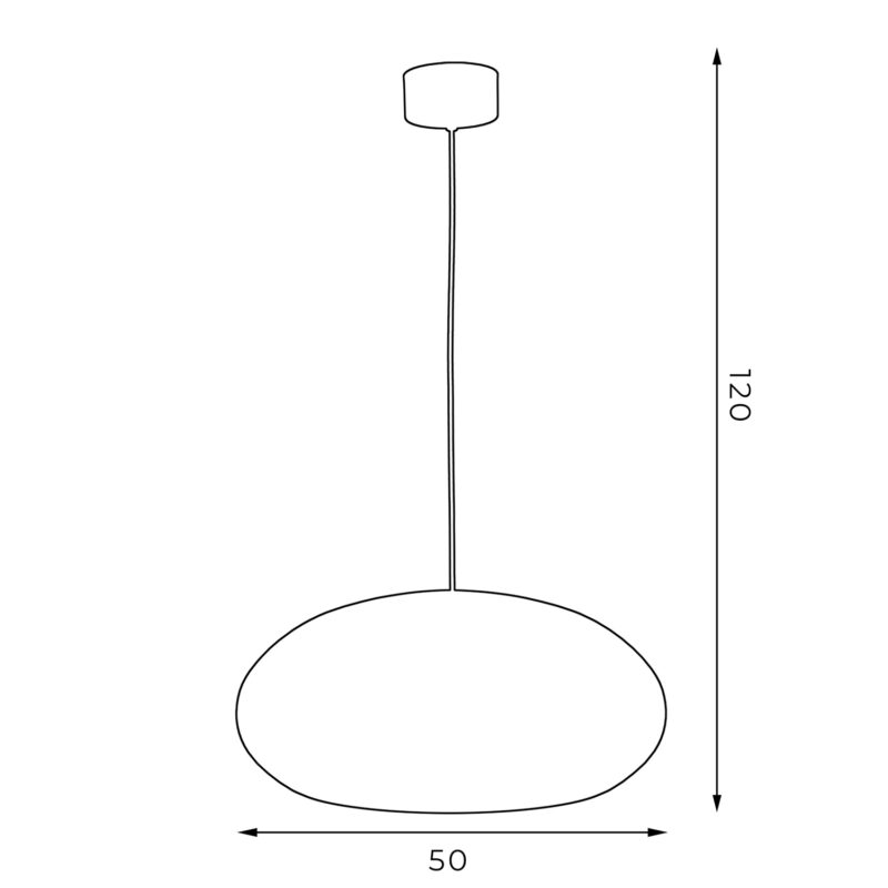 Żyrandol Luminex oval 500mm biało/złoty x1 - obrazek 5