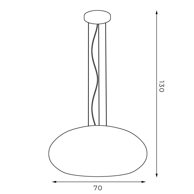 Żyrandol Luminex oval 700mm biało/złoty x1 - obrazek 5