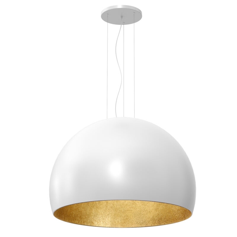 Żyrandol Luminex 3/4 bool 1000mm biało/złoty x1