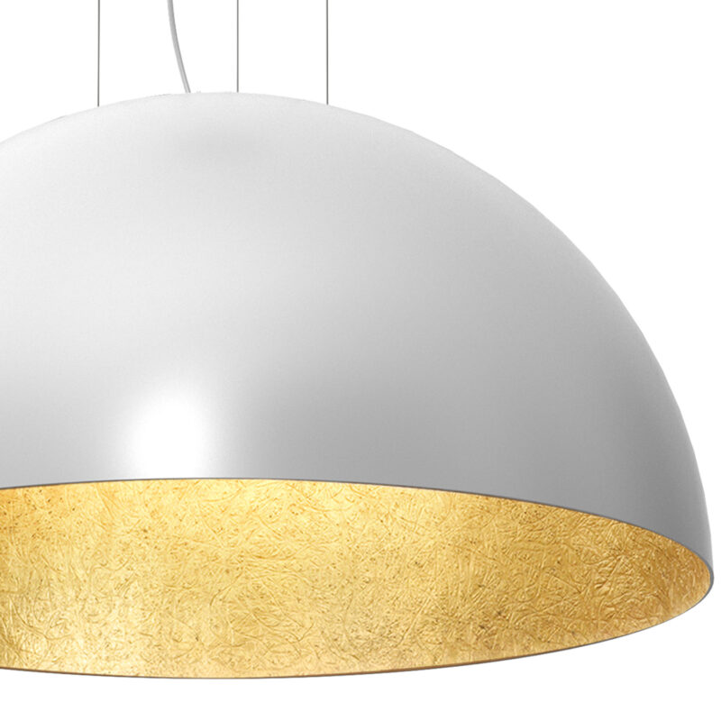 Żyrandol Luminex 1/2 bool 800mm biało/złoty x1 - obrazek 3
