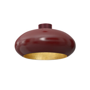 Plafon Luminex oval 500mm burgund/złoty x1