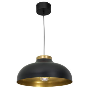 Żyrandol Luminex Basca Black/gold x1