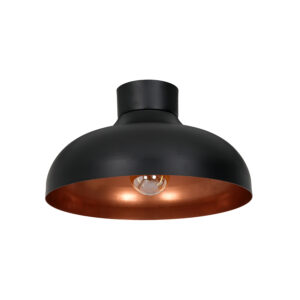 Plafon Luminex Basca czarno/miedziany x1