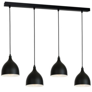 Żyrandol Luminex listwa Noak czarny x4