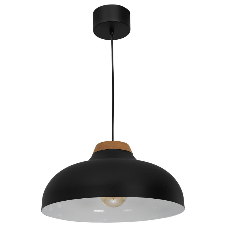 Żyrandol Luminex Burgos czarny x1