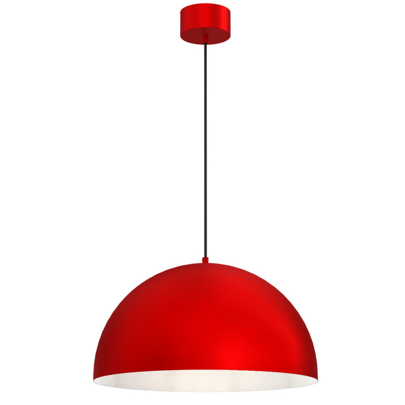 Żyrandol Luminex Sngle Red(ral3020 Mat)/white Inside x1