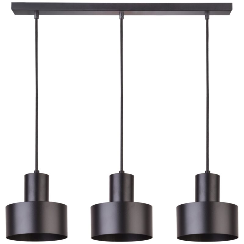 Lampa Wisząca Sigma Rif x3 Prosty Czarny