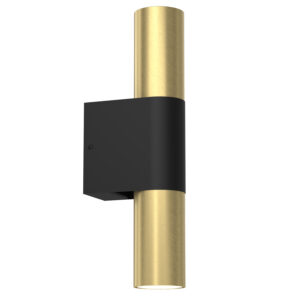 Kinkiet Luminex Wall Black/brass x2