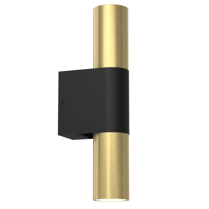 Kinkiet Luminex Wall Black/brass x2