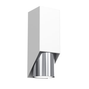 Kinkiet Luminex Wall biały/chrom x1