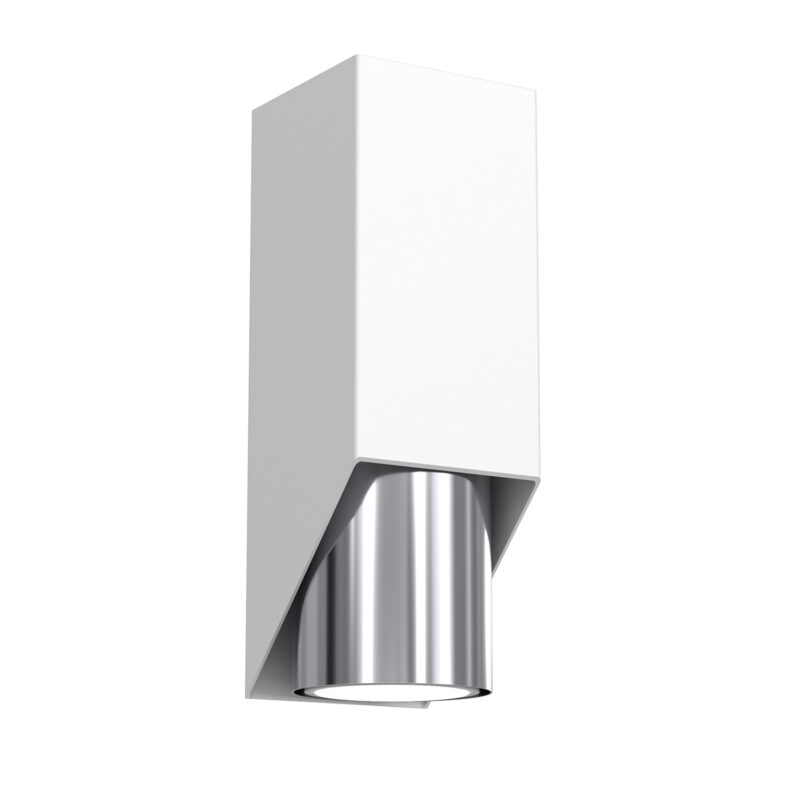 Kinkiet Luminex Wall biały/chrom x1