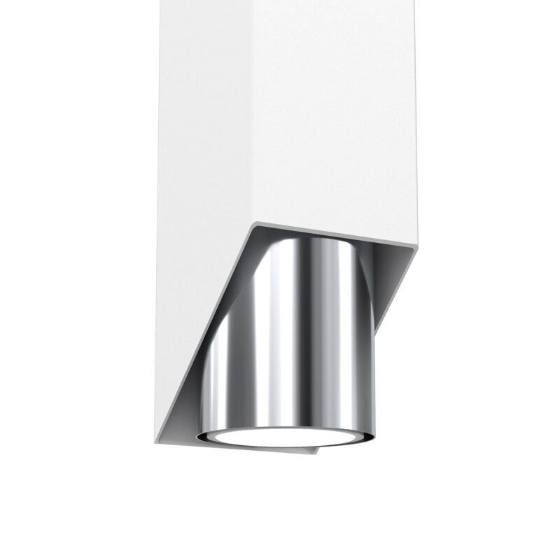 Kinkiet Luminex Wall biały/chrom x1 - obrazek 3