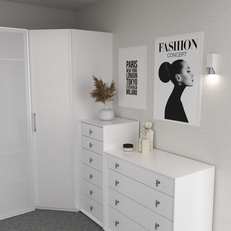 Kinkiet Luminex Wall biały/chrom x1 - obrazek 4