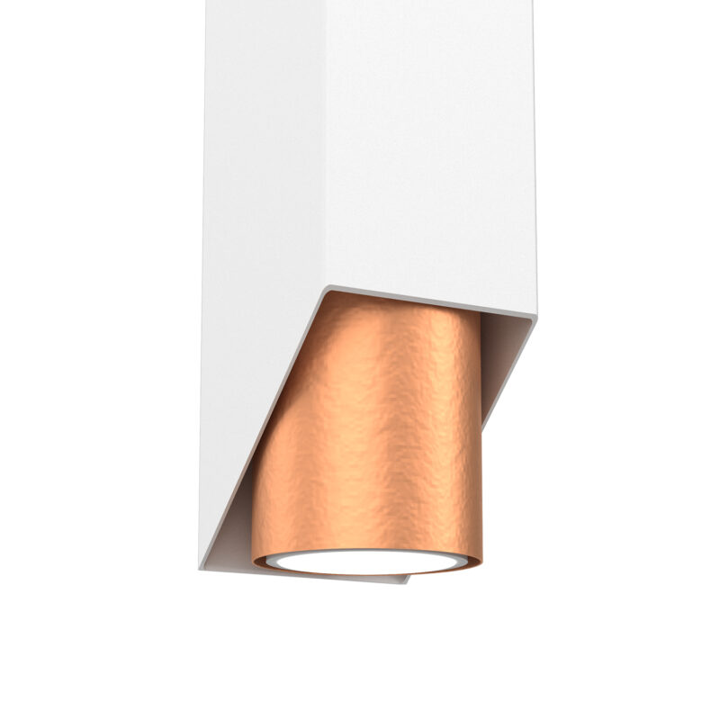 Kinkiet Luminex Wall biało/miedziany x1 - obrazek 3