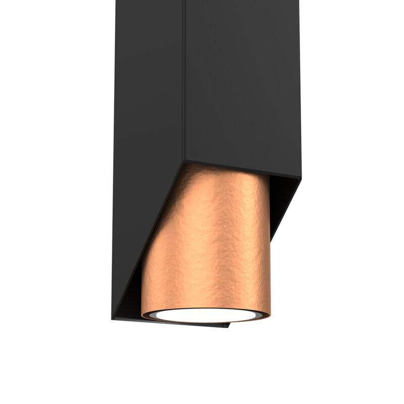 Kinkiet Luminex Wall czarno/miedziany x1 - obrazek 3
