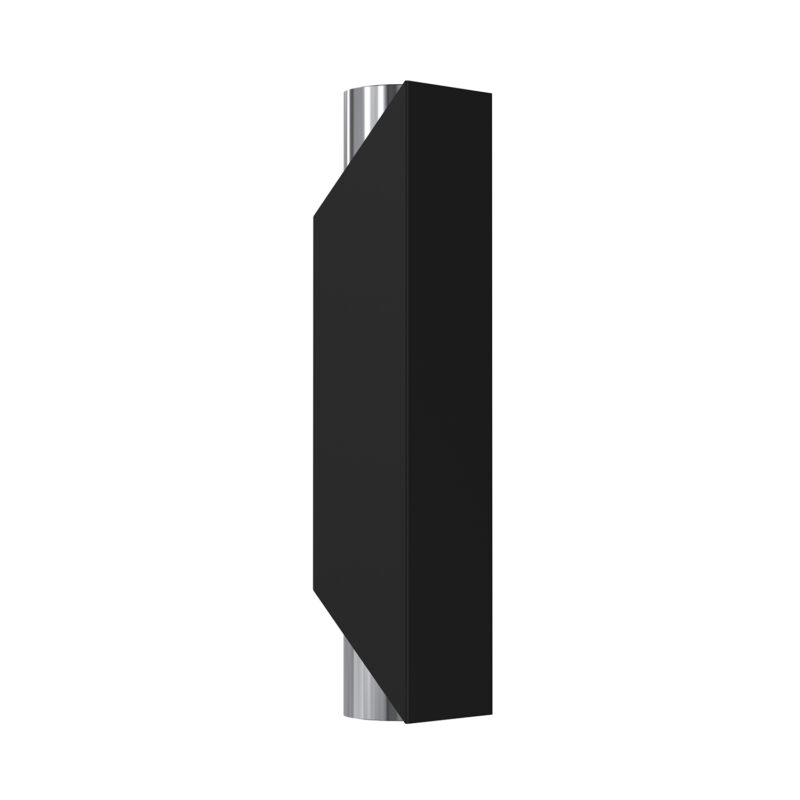 Kinkiet Luminex Wall Black/chrome x2